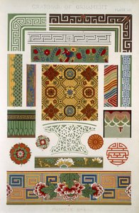 Kiinalainen nro 3, levy LXI, Owen Jonesin (1809-68) "The Grammar of Ornament" -julkaisusta